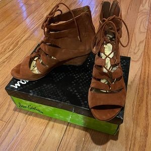 Sam Edelman lace up wedges